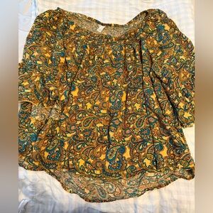 Cato Plus ladies 18/20 Paisley Print Women's Top